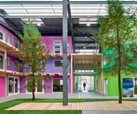 Des modules en bois dans un entrepôt par l'atelier d'architecture Lutz Associés à Fribourg - Image 3